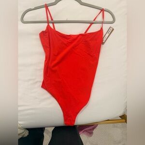 SKIMS Bright Red Bodysuit